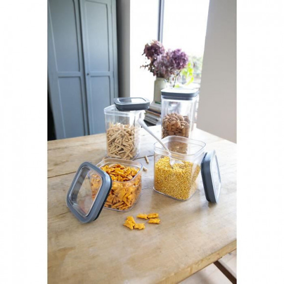 Curver Dry Cube 1,8 L Pets - Transparent Et Gris - 44,5 X 34,7 X 70,5 Cm