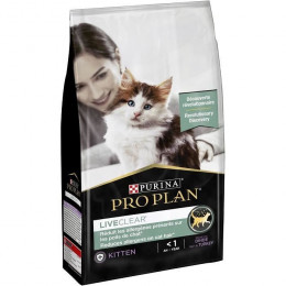 Pro Plan Liveclear Croquettes Riche En Dinde - Pour Chaton Moins Dun An - 1,4kg