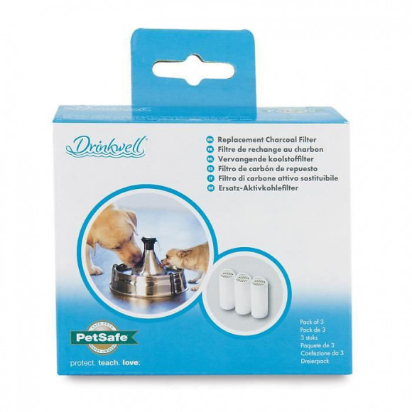 Drinkwell 3 Filtres De Rechange Au Charbon Pour Fontaines 360? Et Inox 360 - Pour Chat Et Chien