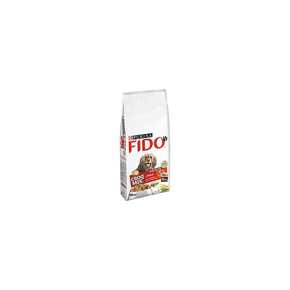 Fido Croqmix - Boeuf, Cereales Et Legumes - Pour Chien Adulte - 10 Kg