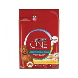 Purina One Medium Maxi Junior - Croquettes Au Poulet Avec Du Riz - Pour Chiot - 2,5 Kg