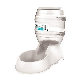 M-pets Distributeur De Croquettes Cylinder - 3500ml - Blanc - Pour Chien