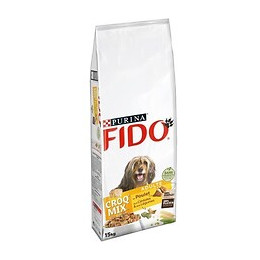 Fido Croqmix - Boeuf, Cereales Et Legumes - Pour Chien Adulte - 15 Kg