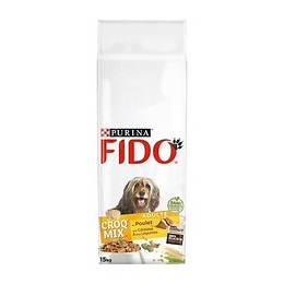 Fido Croqmix - Boeuf, Cereales Et Legumes - Pour Chien Adulte - 15 Kg