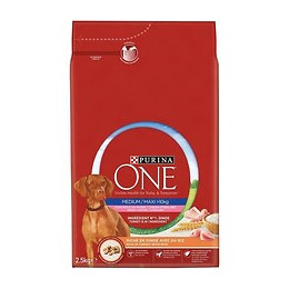 Purina One Croquettes A La Dinde Controle Du Poids Medium / Maxi  10 Kg - Pour Chien Adulte Sterilise Moyen Et Grand - 2,5 Kg
