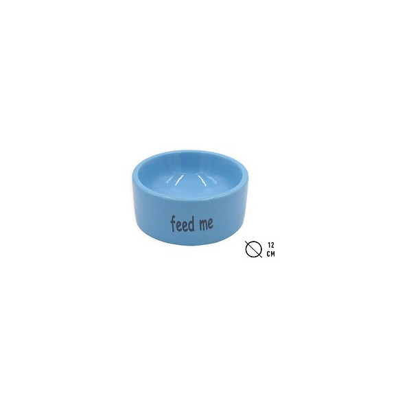 Tyrol Bol Incurvee En Ceramique - 200 Ml - Bleu - Pour Rongeur