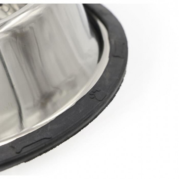 Tyrol Bol En Inox Antiderapant De 15 Cm - 250 Ml - Pour Chien