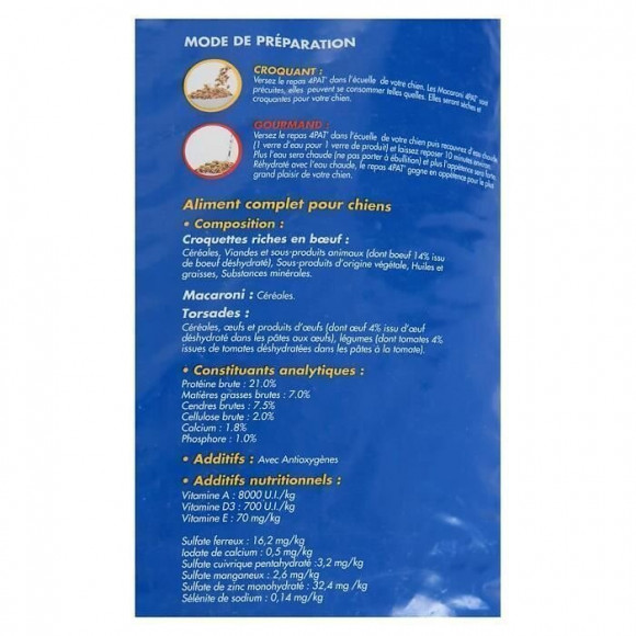 4pat Macaroni Et Croquettes Riches En Boeuf - Pour Chien - X1
