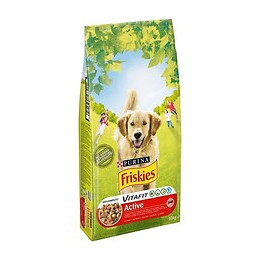 Friskies Croquettes Vitafit Active Au Boeuf - Pour Chien Adulte - 10 Kg