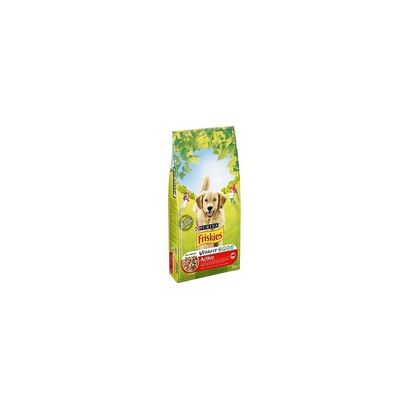 Friskies Croquettes Vitafit Active Au Boeuf - Pour Chien Adulte - 10 Kg