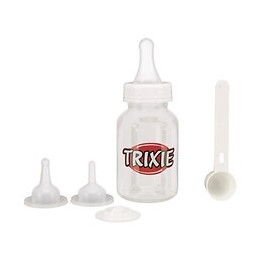 Trixie Set Biberon - 120 Ml - Transparent Et Blanc - Pour Chien