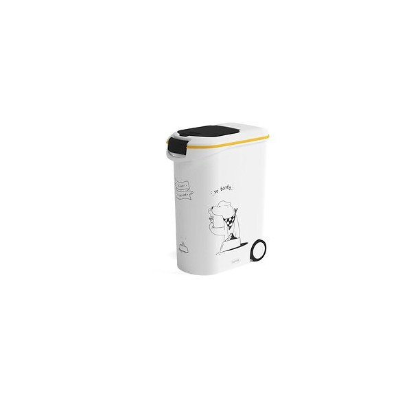 Curver Conteneur A Croquettes 54 L / 20 Kg - Dinner Pets - Blanc - 49,3 X 27,8 X 60,5 Cm - Pour Chien