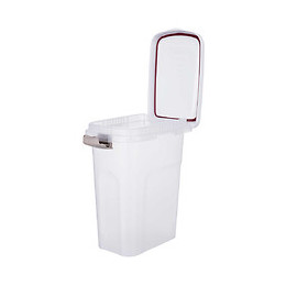 Trixie Baril De Nourriture - 15 L - 22 X 41 X 33 Cm - Transparent Et Blanc - Pour Chien