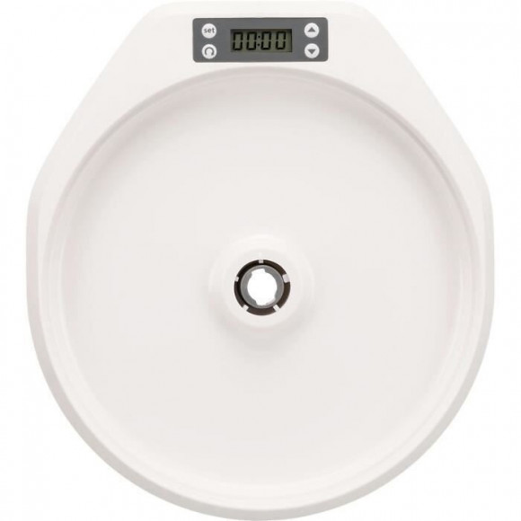 Trixie Distributeur Automatique De Nourriture Tx5 - 5 X 240 Ml / 33 X 5 X 36 Cm - Blanc Et Gris - Pour Chien