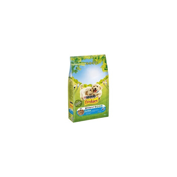 Friskies Croquettes Vitafit Junior - Au Poulet, Avec Du Lait Et Des Legumes Ajoutes - Pour Chiot - 4 Kg