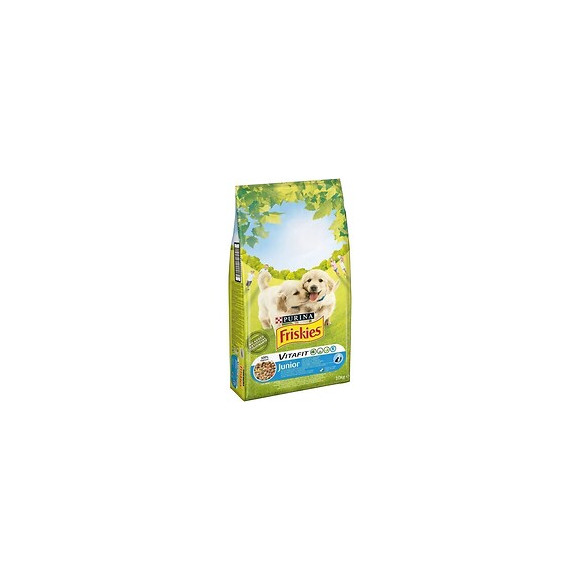 Friskies Croquettes Vitafit Junior - Au Poulet, Avec Du Lait Et Des Legumes Ajoutes - Pour Chiot - 10 Kg