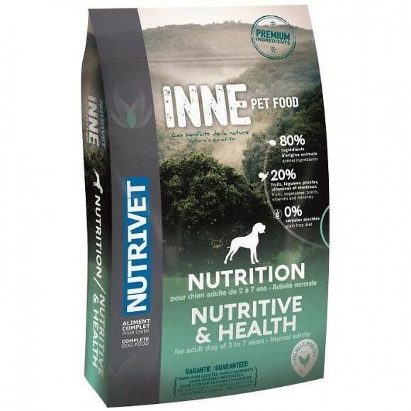 Nutrivet Croquettes Au Poulet Inne Nutrition - Pour Chien Adulte - 3 Kg