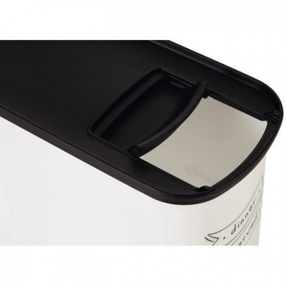 Curver Conteneur De Nourriture Le Diner Est Servi - 2,5 Kg - 6 L - Blanc Et Noir - Pour Chien
