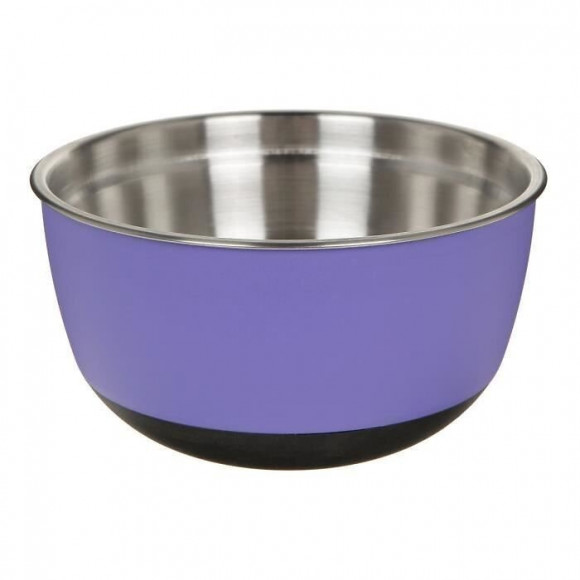 Duvo Mangeoire Avec Couvercle Matte Balance - O19,5 Cm - 1600 Ml - Mauve - Pour Chien Et Chat