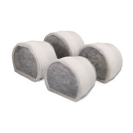 Drinkwell 4 Filtres De Rechange Au Charbon Pour Fontaines Avalon Et Pagoda - Pour Chat Et Chien