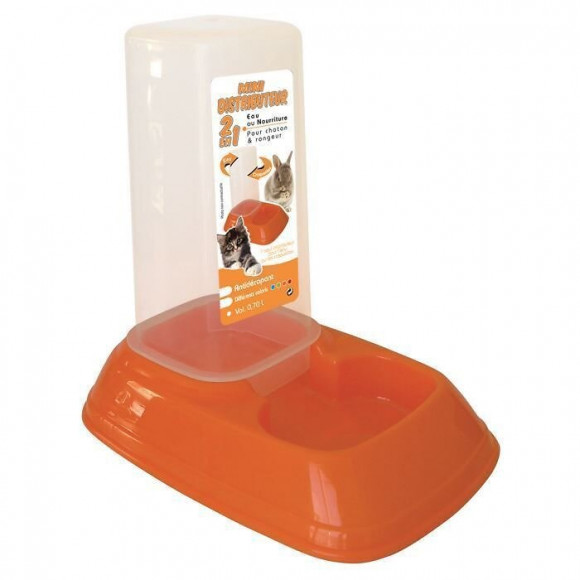 Aime Mini Distributeur A Eau Et Nourriture - Pour Petits Animaux, Chat Et Rongeur
