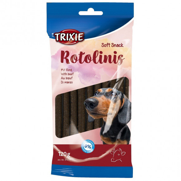 Friandise Chien "soft Snack Rotolinis" Au Bœuf 120 G Soit 12 Pièces - Trixie - Tr-31771