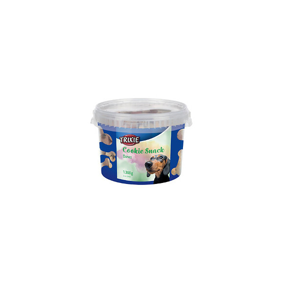 Cookie Snack Bones. Friandise Pour Chien  Seau De 1.3 Kg. - Trixie - Tr-31662