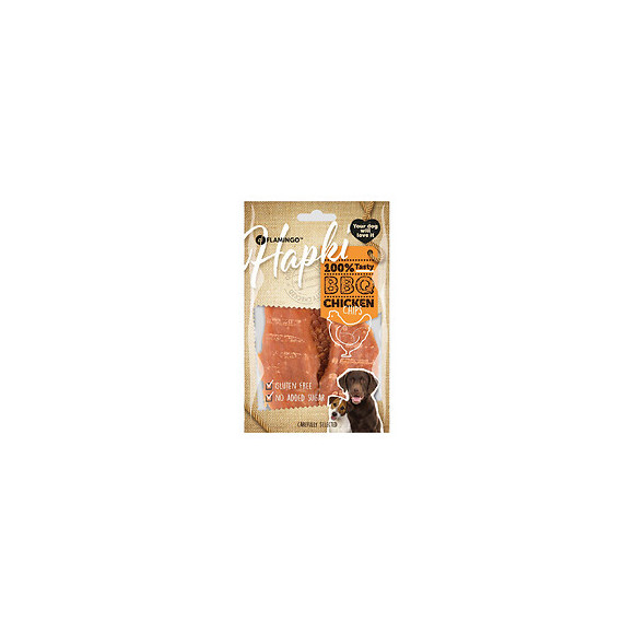 Friandise Filet De Poulet Hapki Bbq. Pour Chien 85 G. Sans Gluten . - Flamingo Pet Products - Fl-520257