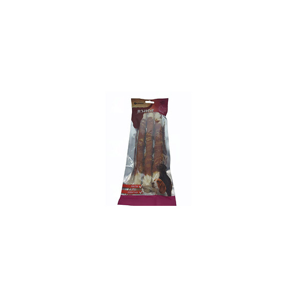 Friandise 3 Bâtons A Mâcher. Ø 3 Cm X 25 Cm. Au Canard. 240 G. Pour Chien. - Flamingo Pet Products - Fl-520289
