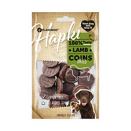 Friandise Pièces D'agneau Hapki Bbq. Pour Chien . 85 G. Sans Gluten. - Flamingo Pet Products - Fl-520262
