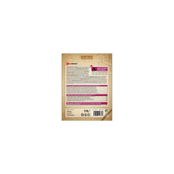 Friandise Os De Calcium Avec Canard. Hapki Bbq. Pour Chien . 170 G. Sans Gluten. - Flamingo Pet Products - Fl-520271