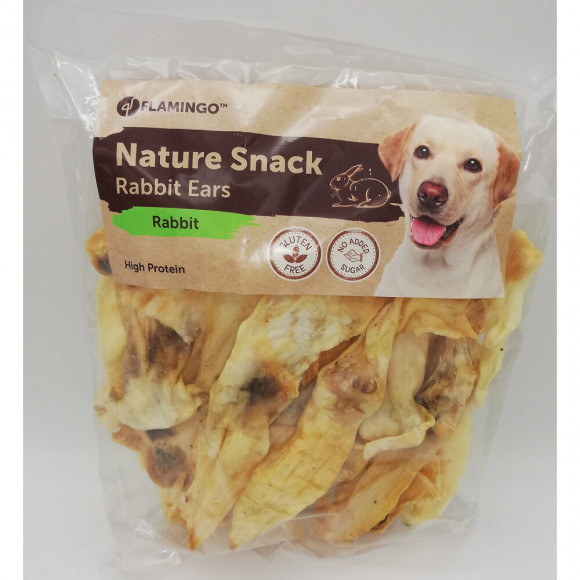 Snack Nature Oreilles De Lapin 200 Gr. Pour Chien. - Flamingo Pet Products - Fl-519605