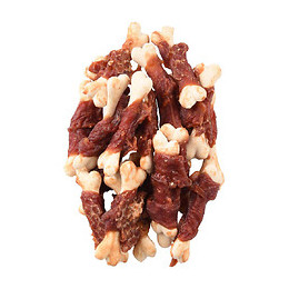 Friandise Os De Calcium Avec Canard. Hapki Bbq. Pour Chien . 170 G. Sans Gluten. - Flamingo Pet Products - Fl-520271