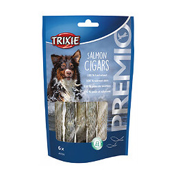 Friandise Pour Chien. Premio Salmon Cigars. Longueur 12.5 Cm. 6 Pieces. - Trixie - Tr-31576