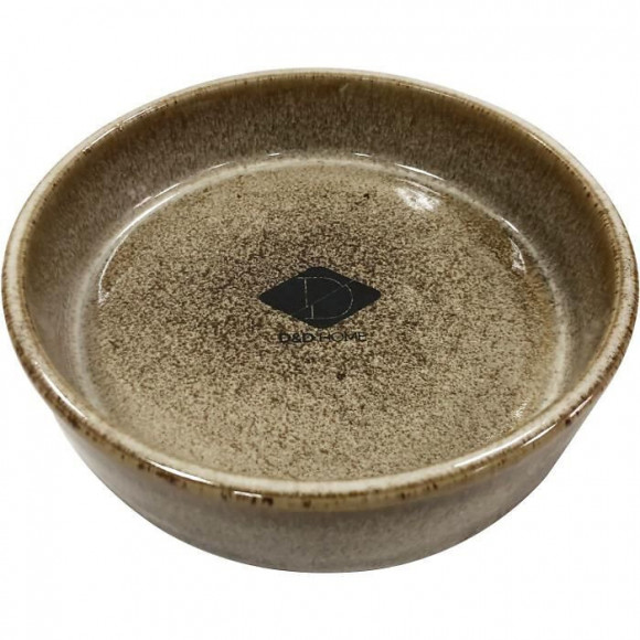 D+d Chat Gamelle Et Bol D`eau Jasper Kat Sand  13,5x13,5x4,5cm 0,27kg