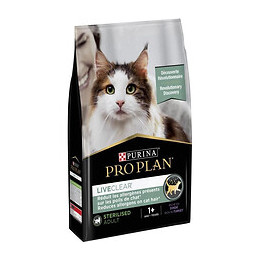 Pro Plan Liveclear Croquettes Riche En Dinde - Pour Chat Adulte Sterilise 1 An Et + - 2,8kg