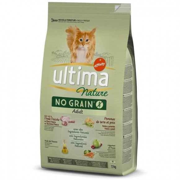 Ultima Croquettes A La Dinde Pour Chat - 1,1 Kg