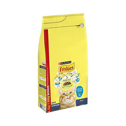 Friskies Croquettes Au Saumon Et Aux Legumes- Chat Adulte Sterilise - 4kg + 500g Offert