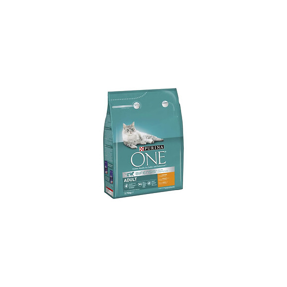 Purina One Croquettes Pour Chat Adulte Au Poulet Et Cereales Completes - 4 X 2,75 Kg
