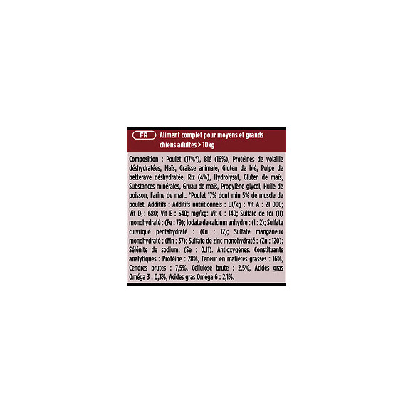 Purina One Croquettes Chien Medium Maxi Active Au Poulet Et Riz 7kg