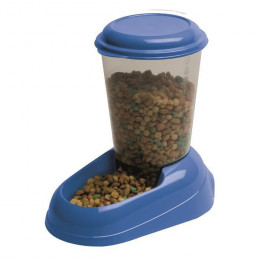 Ferplast Distributeur Croquettes Zenith 3l En Plastique - 29,2x20,2x28,8 - Bleu - Chien Et Chat