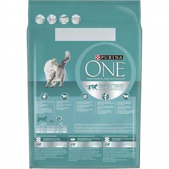 Purina One Croquettes Pour Chat Adulte Au Poulet Et Cereales Completes - 4 X 2,75 Kg