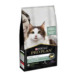 Pro Plan Liveclear Croquettes Riche En Dinde - Pour Chat Adulte Sterilise 1 An Et + - 1,4kg