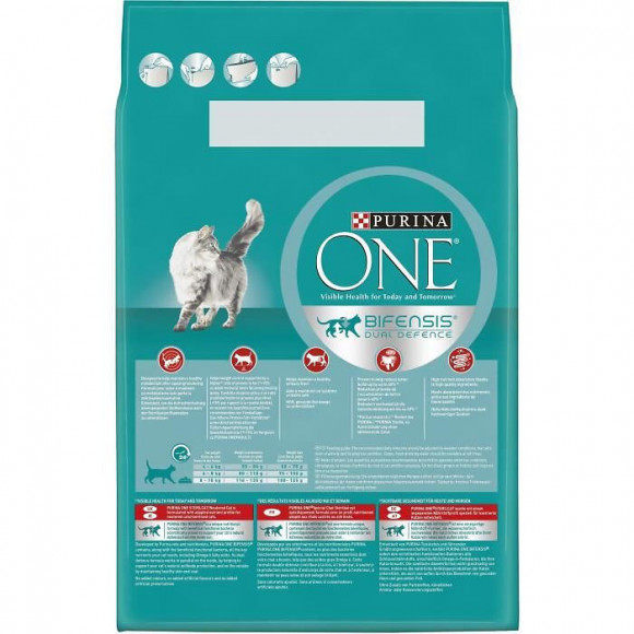 Purina One Croquettes Pour Chat Adulte Sterilise Au Boeuf Et Au Ble - 4 X 2,75 Kg