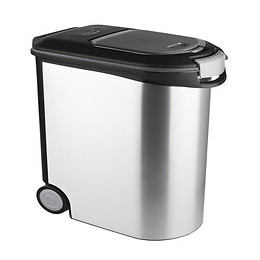 Curver Recipient Daliments Pour Animaux 12 Kg 35 L Argente