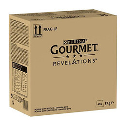 Purina Gourmettm Revelationstm Mousseline Au Poulet Et Boeuf Nappee De Sauce - 4 X 57 G