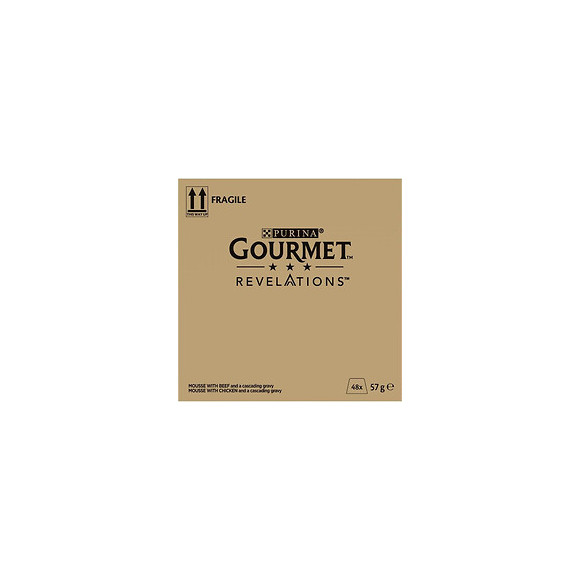 Purina Gourmettm Revelationstm Mousseline Au Poulet Et Boeuf Nappee De Sauce - 4 X 57 G