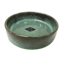 D+d Chat Gamelle Et Bol D`eau Jasper Kat Green Vert 13,5x13,5x4,5cm 0,377kg