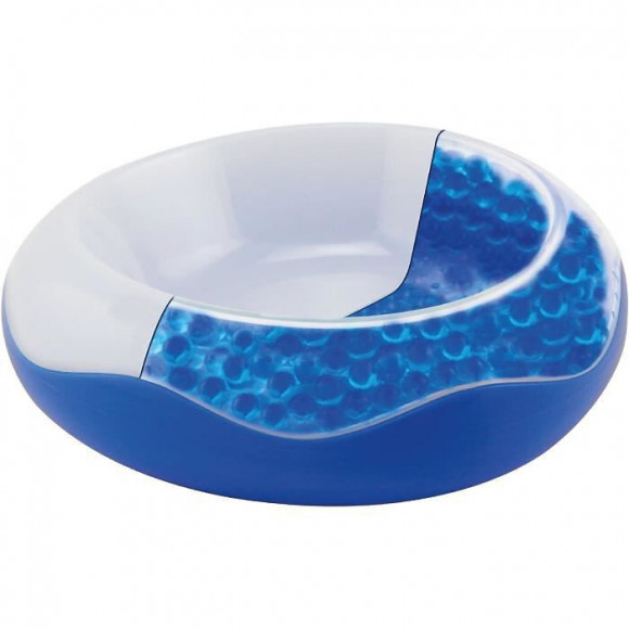 Duvo+ Chien Bol De Refroidissement Blanc/bleu 19,5x19,5x7cm 0,482kg