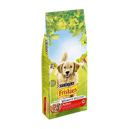 Friskies  Croquettes Vitafit Active Au Boeuf - Pour Chien Adulte - 18 Kg